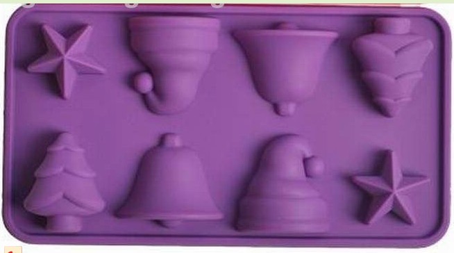 2012 Christmas silicone ice cube tray