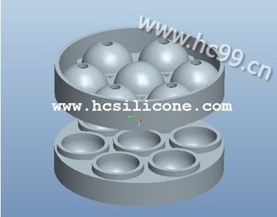 2013新款七杯硅胶冰球的设计方案 汉川实业设计部