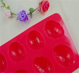 感恩节礼品_10孔硅胶蛋糕模,鸡蛋造型,汉川实业创新设计!