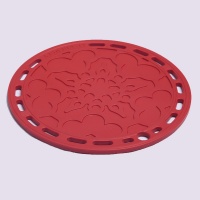 圆形雕花硅胶餐垫