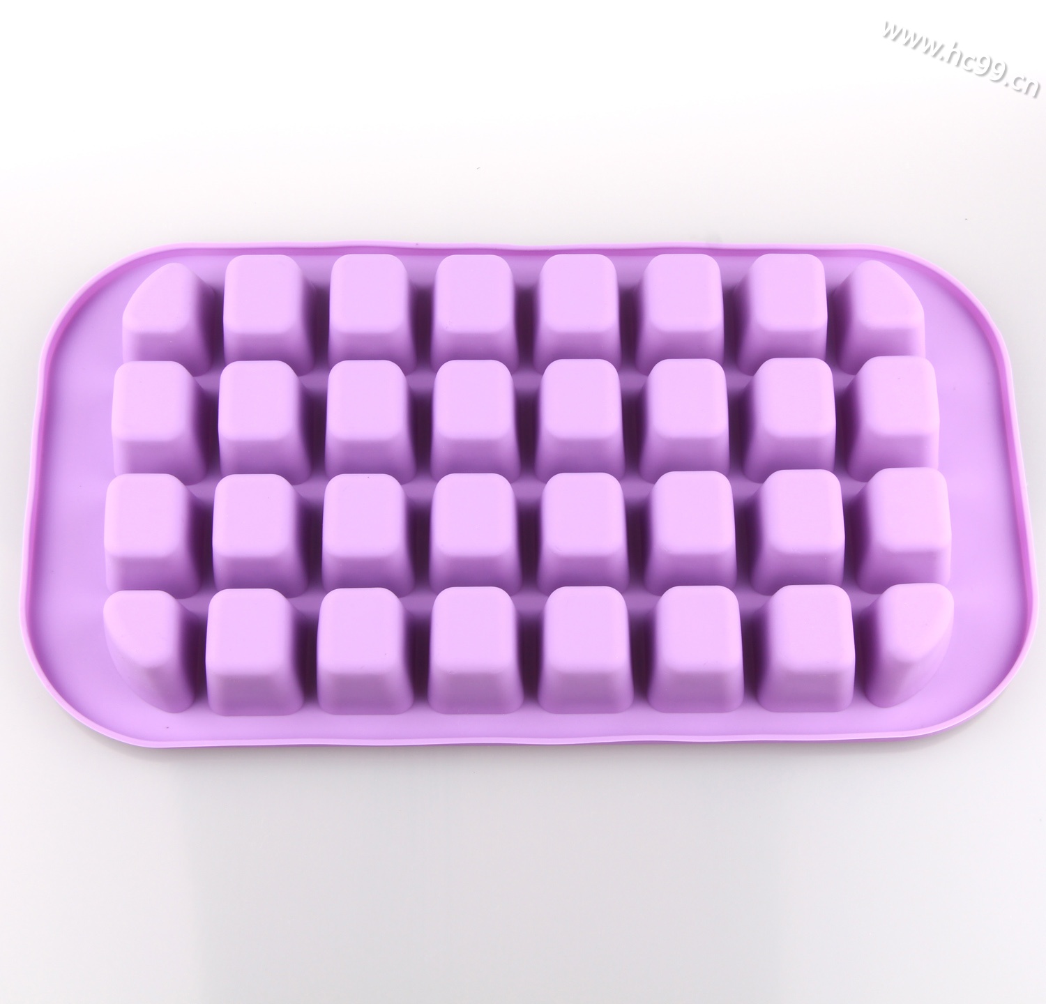 粉色格子硅胶冰格