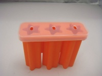 橙色硅胶冰棒模