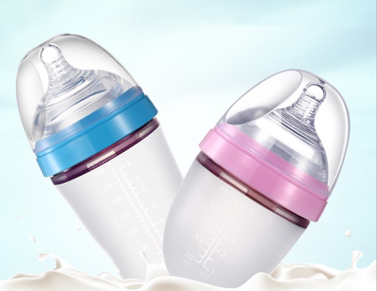 新生儿宽口径硅胶奶瓶