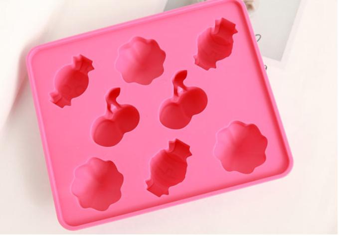 樱桃糖果造型硅胶小冰格 硅胶冰格 硅胶冰模生产厂家
