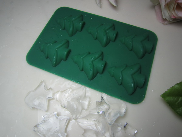 松树绿色硅胶冰格礼品 硅胶冰格生产厂家 硅胶冰格批发