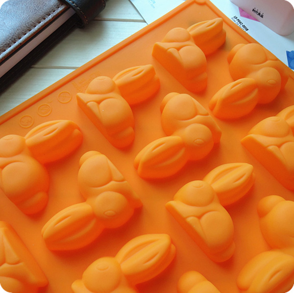 可爱兔子形状硅胶冰格 硅胶冰格批发 硅胶冰格生产厂家