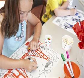 创意儿童涂鸦硅胶餐垫