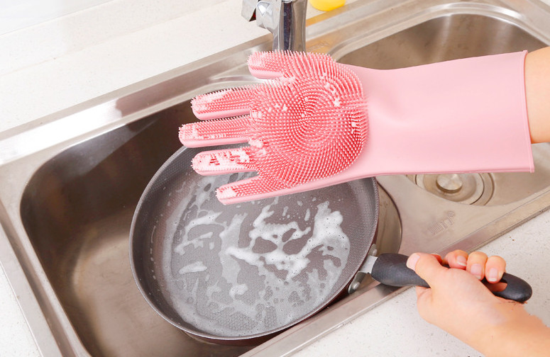 多用家务硅胶洗碗手套
